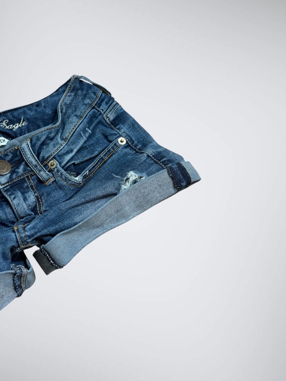American Eagle Outfitters Ultra Low Rise Micro Denim Shorts - Picture 4 of 7